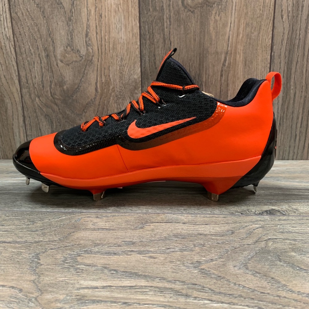 Nike Air Max Huarache Baseball Metal Cleats Orange - Picture 3 of 5